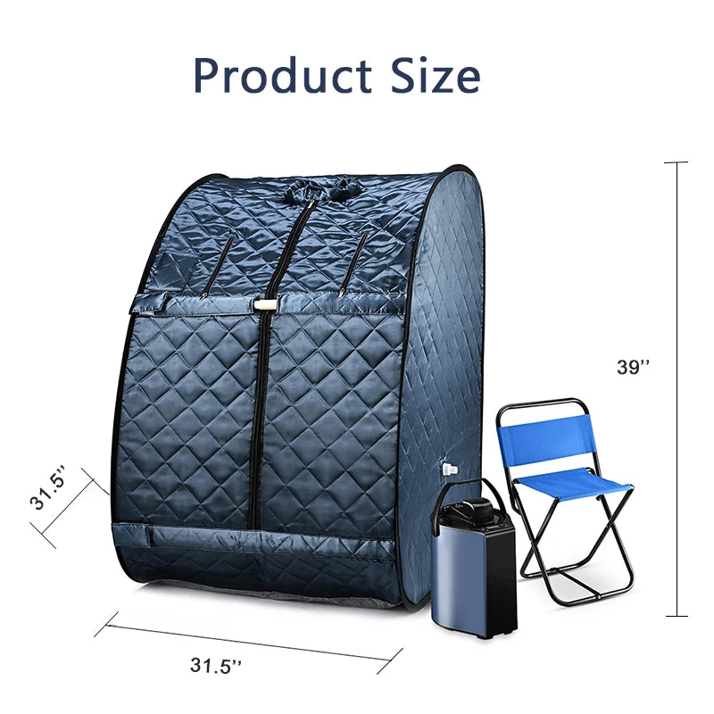 1000W Foldable Steam Generator Household Fumigation Sauna Box Portable Whole Body Spa Machine for Home Bathing And Hydrotherapy