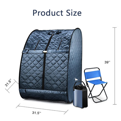1000W Foldable Steam Generator Household Fumigation Sauna Box Portable Whole Body Spa Machine for Home Bathing And Hydrotherapy