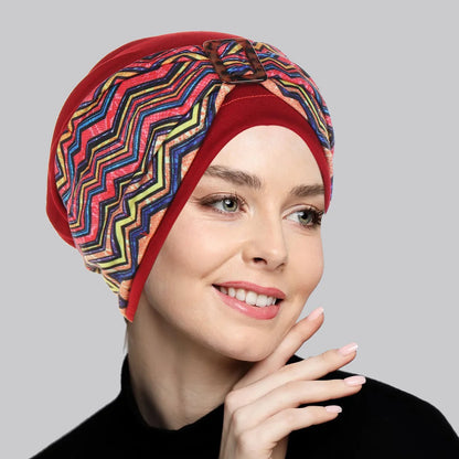 Women Turban Muslim Headscarf Twist Knot India Hat Chemo Cap Bandanas Hair Accessories  Hijab Beanie Bonnet Head Wrap