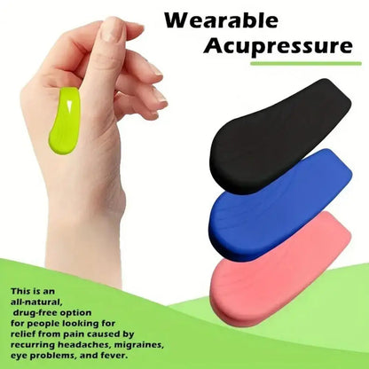 2Pcs Migraine Acupressure Clip Migraine Relief Hand Pressure Point Clip Headache Tension Relief Pain Relief Massage Clip