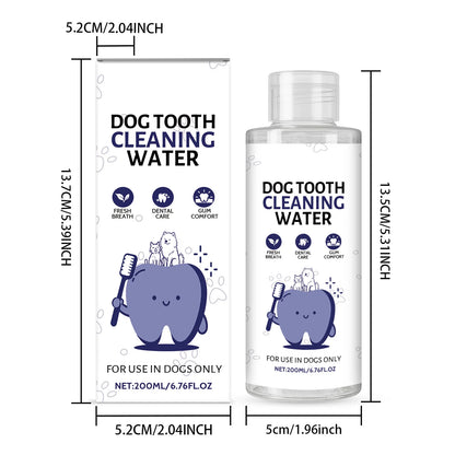 Drinkable Pet Water Additive Dental Care for Dogs Cats Natural Oral Hygiene Freshens Breath Removes Plaque Control Safe Gentle