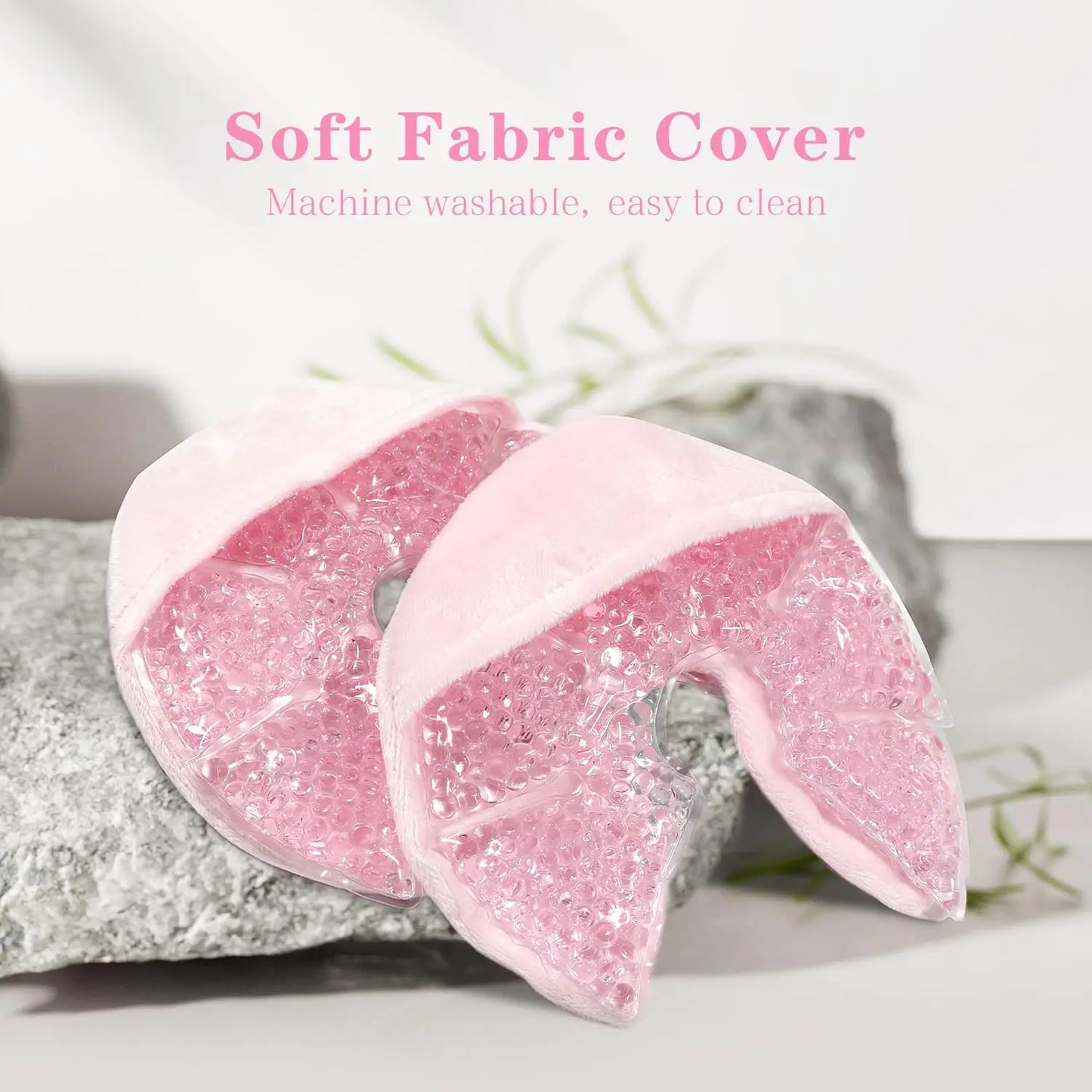 Breast Therapy Pad Hot Cold Breast Gel Bead Ice Packs Breast Cooling/Heat Pads Relief for Breastfeeding, Nursing Pain, Mastitis