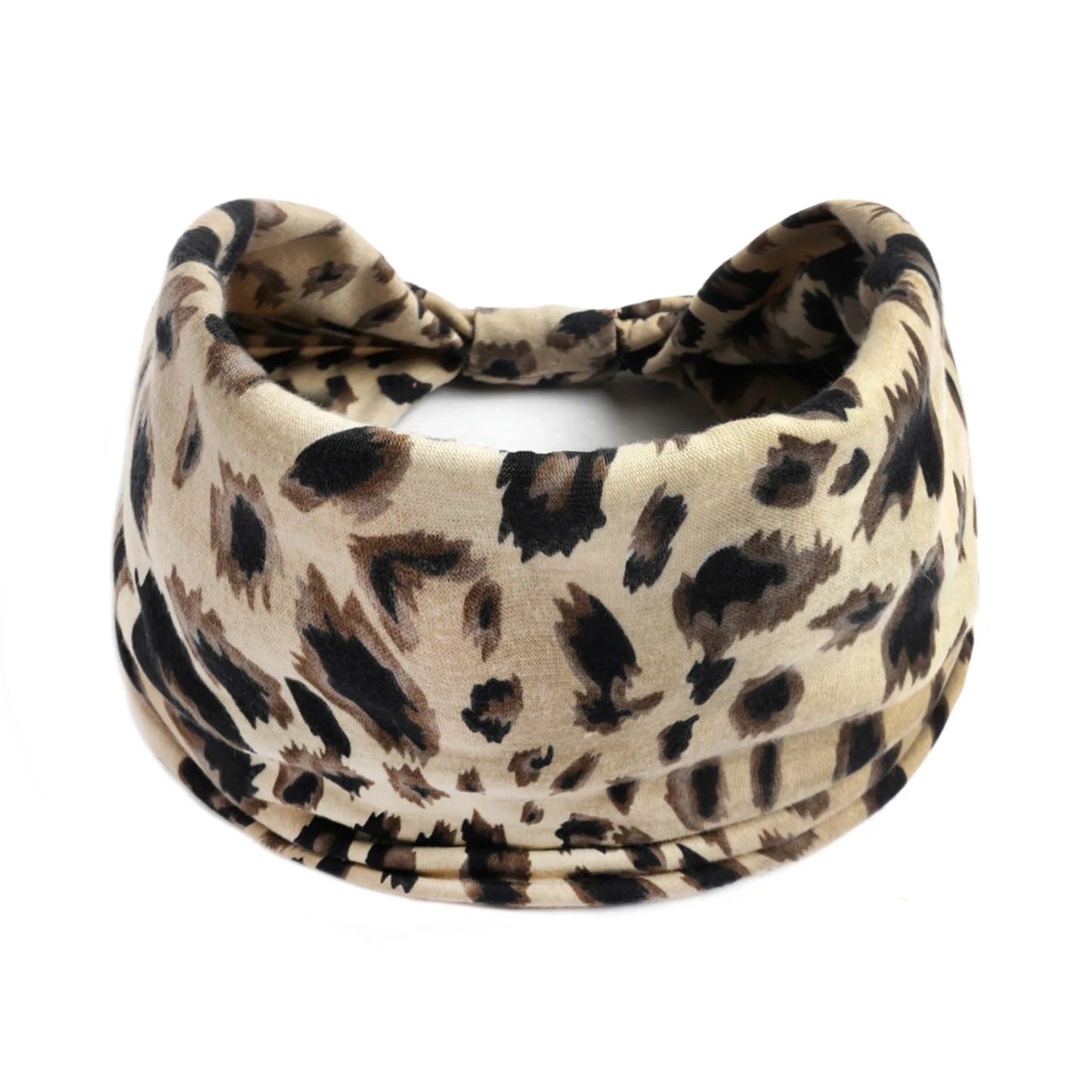 Boho Headbands Wide Knot Hair Scarf Floral Print Hairband Stretch Turban Headwrap Cotton Head Band Fashion Accessories for Women