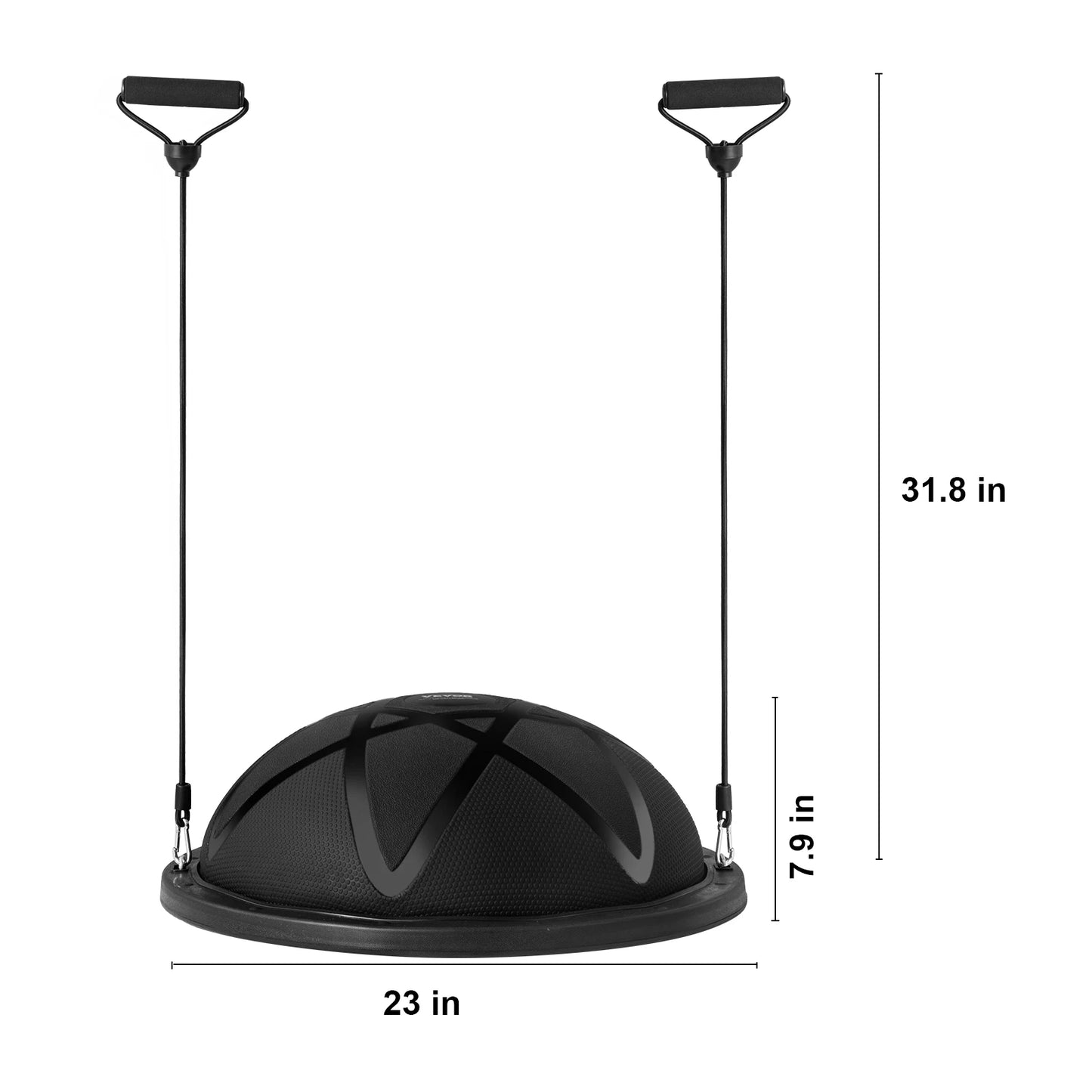 23in Half Exercise Ball Trainer 660lbs Capacity