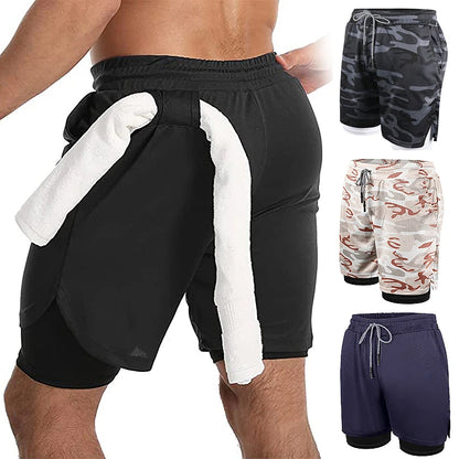 Men's 2 in 1 Running Shorts