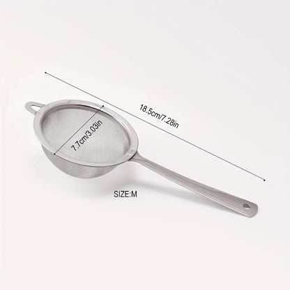 New Stainless Steel Matcha Sifter Easy to Clean Very Fine Mesh Tea Strainer Small Rust-Proof Cocktail Sieve for Kitchen