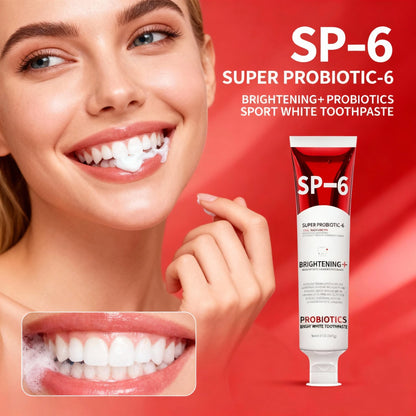 Probiotic SP-6 Toothpaste Whiten teeth Remove plaque Prevent tooth decay Oral cleansing Replenish beneficial bacteria