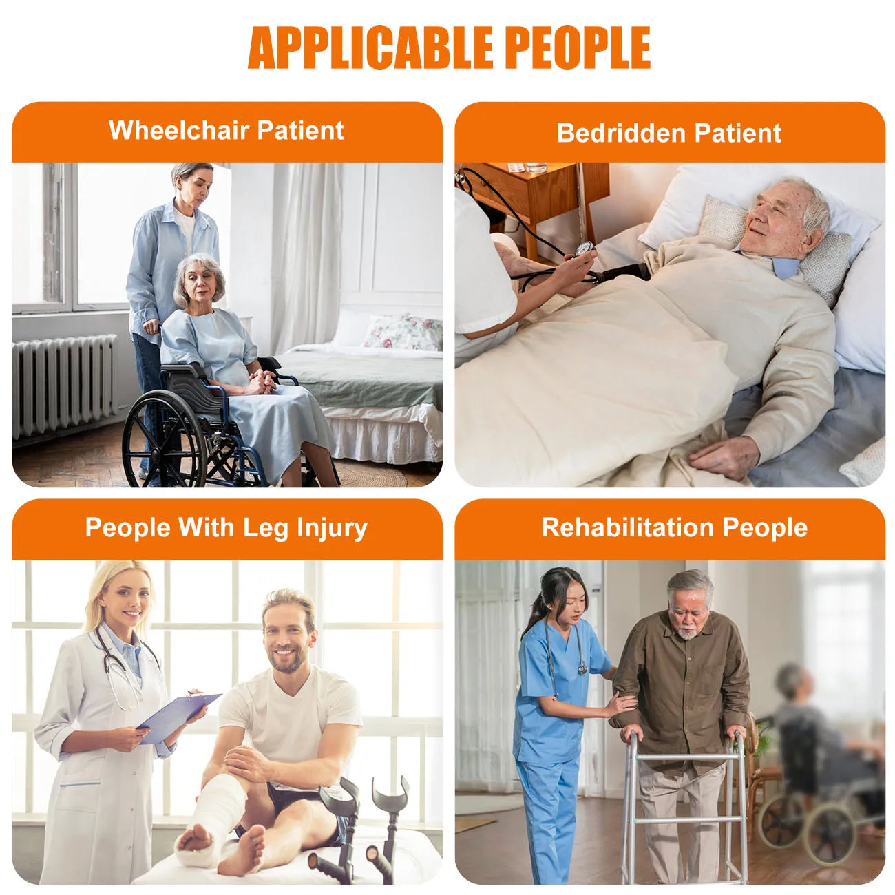 Rhino Valley Gait Belt Transfer Belt for Senior with 7 Handles Anti-Slip Transfer Belt for Elderly Lift Belt with Quick Release