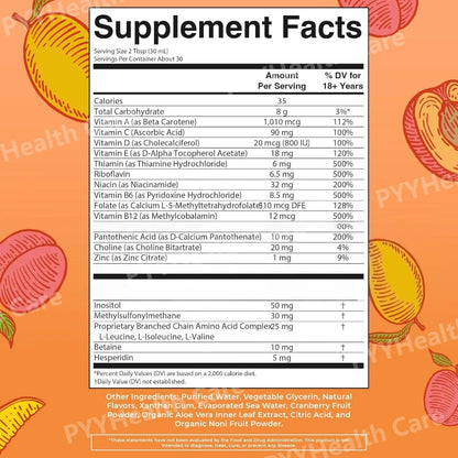 Liquid Multivitamin with Biotin and Vitamin B Complex Supports Healthy Hair & Skin Formula Daily Beauty Nutrition