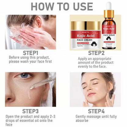 Niacinamide Serum and Moisturizer Cream 2-Piece Set Deep Hydration Skin Firming Visible Results Daily Skincare Routine for All S