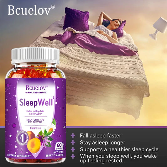 Melatonin Gummies, 3 Mg Melatonin Supplements for Sleep Support, Improve Mood, Antioxidant and Immune Regulation