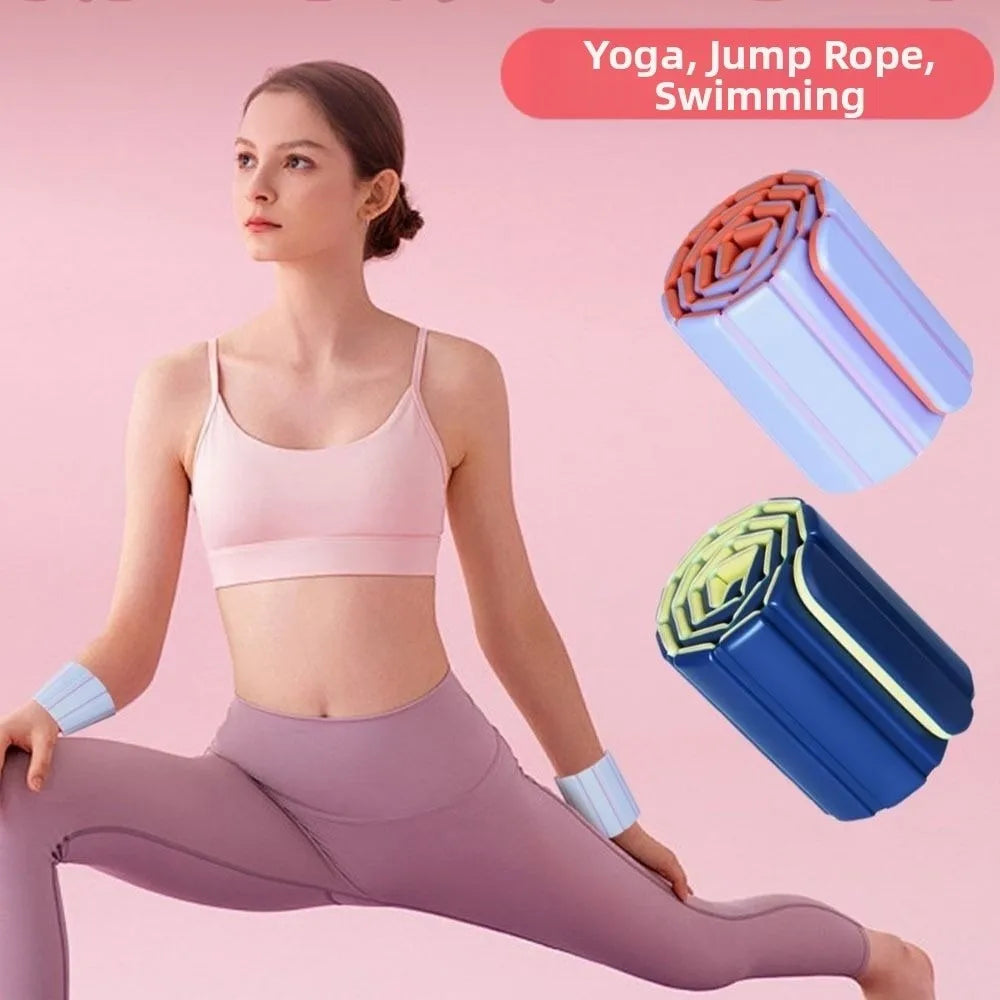 1Pair Wearable Wrist Weight Bracelet Magnet Adjustable Weight-bearing Fitness Equipment 500g Each Silicone Weighted Wrist Strap