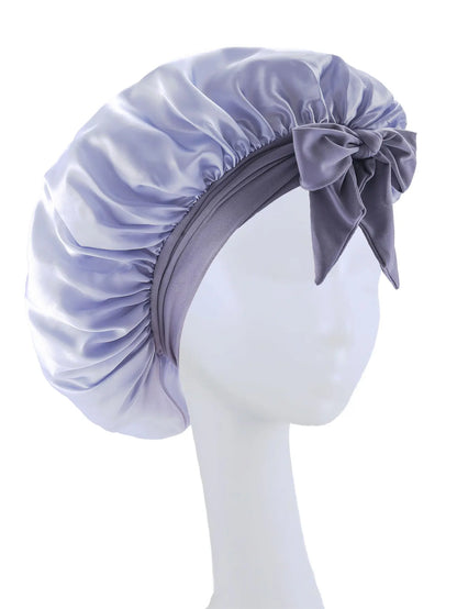 New Silky Bonnet For Sleeping Women Satin Bonnet Hair Bonnet Night Sleep Cap Scarf Wrap For Curly Hair Tie Band For CurlyHat