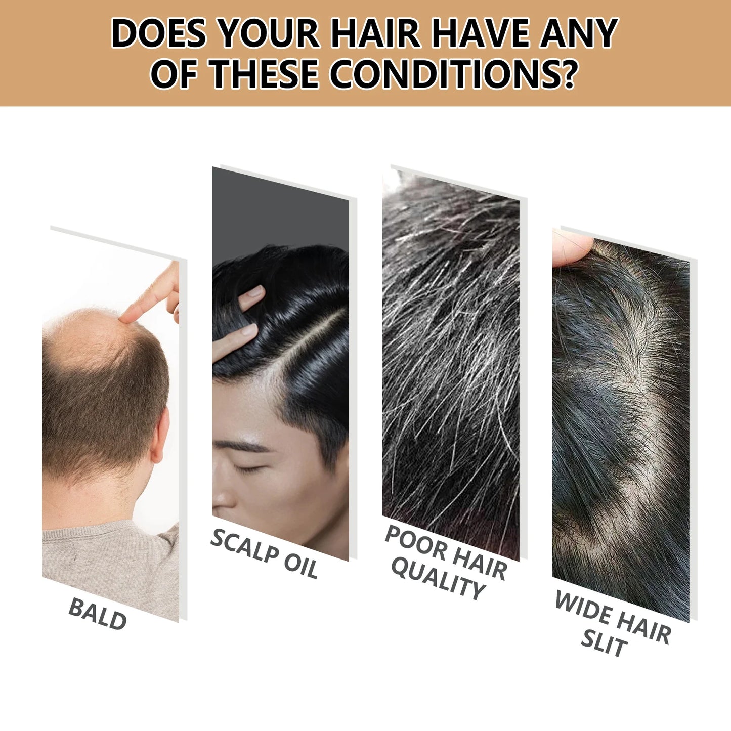 Hair Growth Shampoo for Men Root Activator Strengthening Moisturizing Gently Cleanse Repair Improve Volume Thinning Hair Shampoo