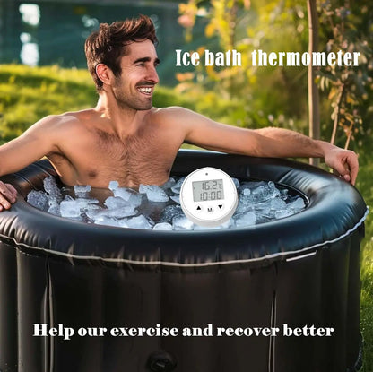 Digital Ice Bath Thermometer Floating Electronic Ip67 Cold Temperature Ice Bucket Challenge Tool Outdoors Swim Cold Plunge Timer