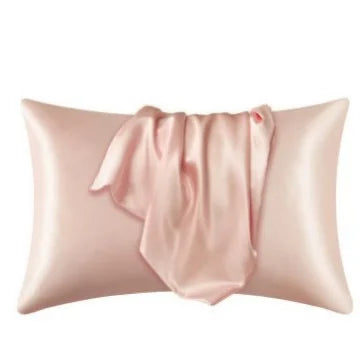 2pcs Satin Pillowcase for Skin and Hair, Satin Pillow Cases Set of 2 Soft Breathable Smooth Cooling Pillow Covers for Sleeping