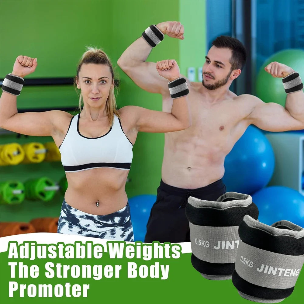 1Pair Wrist Ankle Weights, 1kg,2kg,3kg Wrist Leg Arm Weights, Comfortable Soft for Dancing, Running, Walking, Fitness, Workout