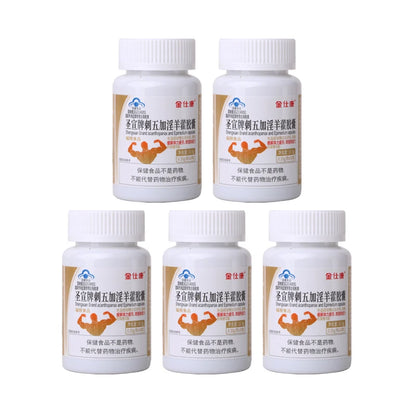 Powerful High Purity Epimedium Supplements Natural Organic Shilajit Pill Performance strong man Size bigger longer male capsule