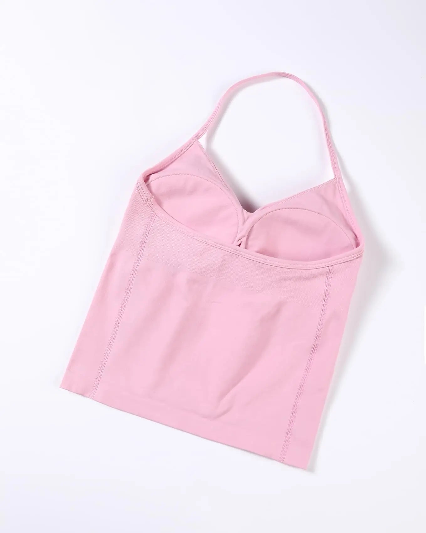 Workout Sets for Women 2 Pieces,  Strappy Top Women's Halter Workout Tank Tops+Scrunch Butt Lifting Booty Gym Yoga Biker Shorts