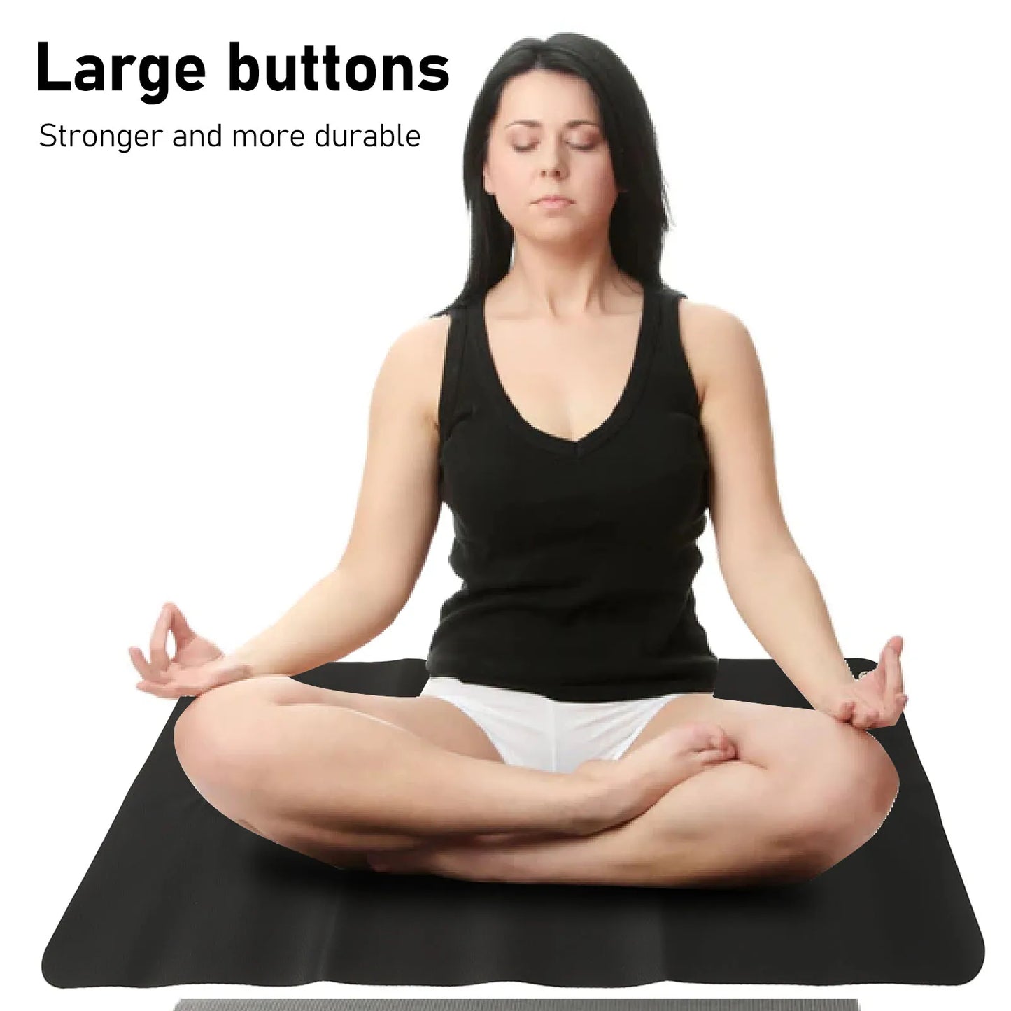 Large Black Earthing Grounding Pad