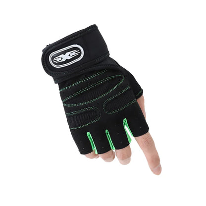 Gym Gloves Fitness Heavyweight Training Gloves Men Women Body Building Half Finger Non-Slip Gloves Wrist Weightlifting Sports