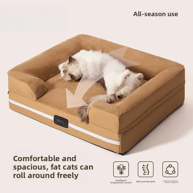 Heated Pet Bed Mat, Constant Temperature Washable Warming Pad, Safe Energy-Saving Cushion For Cats And Dogs