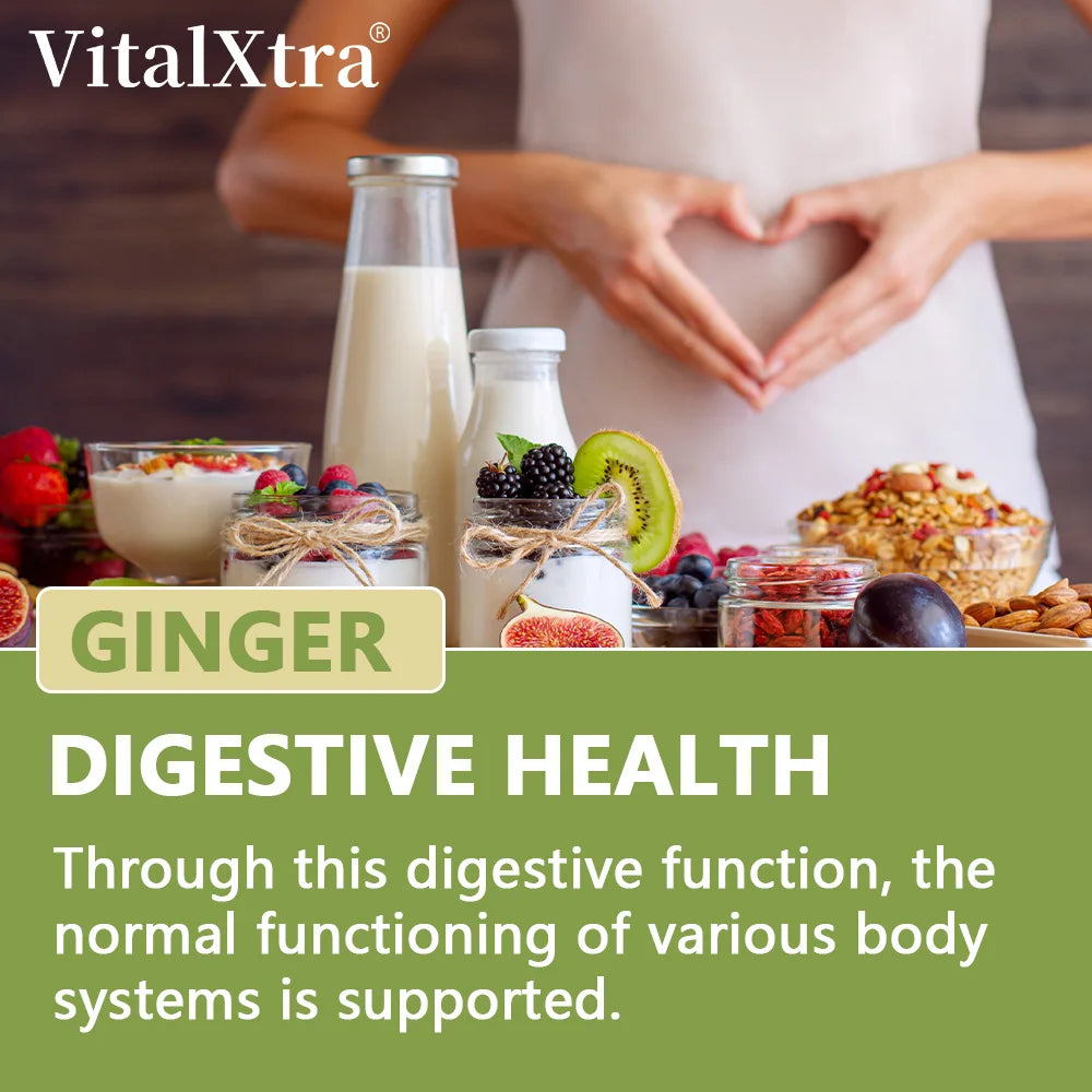 Organic Ginger Root Capsules 950 Mg-Natural Ginger Supplement That Boosts Immunity and Digestion, and Promotes Blood Circulation