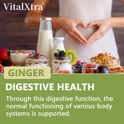 Organic Ginger Root Capsules 950 Mg-Natural Ginger Supplement That Boosts Immunity and Digestion, and Promotes Blood Circulation