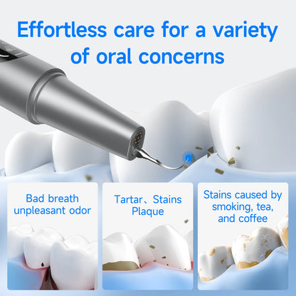 CURVY MOON Visible Electric Ultrasonic Tooth Cleaner with Camera Tartar Remover Tooth Stain Cleaning Tools Teeth Whitening Care
