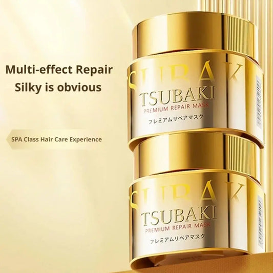 Japanese TSUBAKI Hair Mask 10-second Repair Dry Split Ends Frizzy Permed Dyed Damaged Hair Smooths And Strengthens Hair Roots