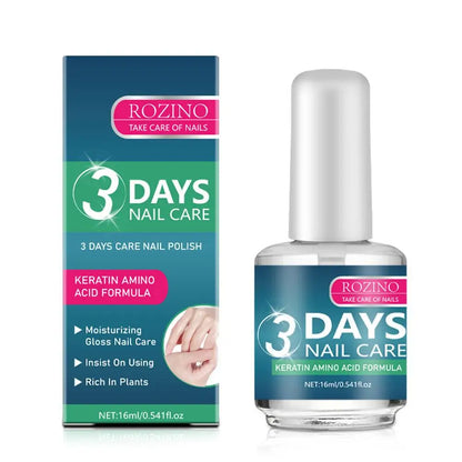 1/2/3PCS 3 Days Nail Care Treatment Polish - Keratin & Amino Acid Formula Moisturizing Brightening NailPolish | Plant-Based Nail