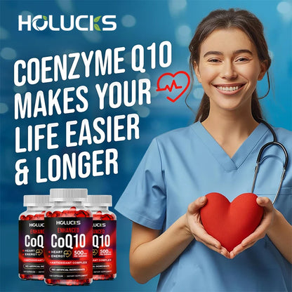 CoQ10 Supplement, for Cardiovascular & Heart Health, Anti-Aging, Energy Boost, Promote Vitality, Super Absorption, Non-GMO