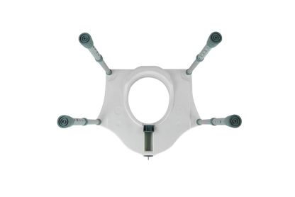 Elderly Care Products PE Durable Easily Self Assemble Fashion Design Firm Detachable Raised Toilet Seat with Armrest and Legs