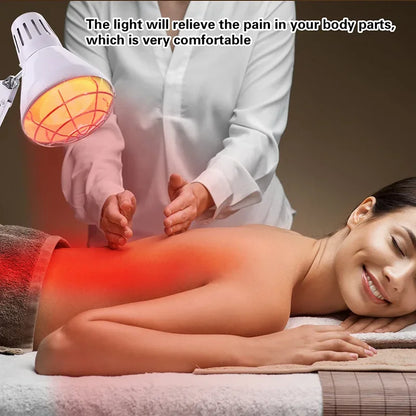 Red Light Therapy Lamp 150W - Infrared Heat Lamp for Muscle & Joint Pain Relief, Blood Circulation, Back/Shoulder/Knee Pain