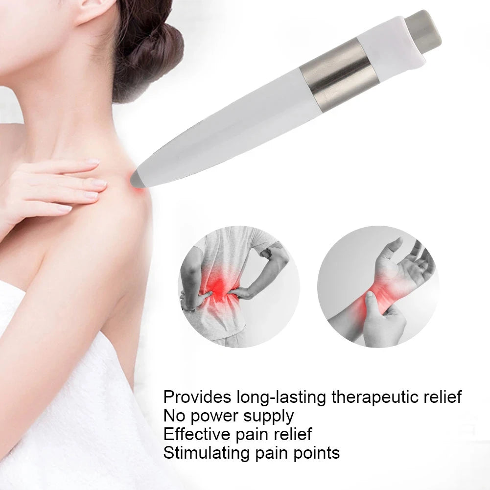 Electronic Accupuncture Pen Pain Relief Therapy Pen Cordless Meridians Energy Device Handheld Electric Acupressure Device