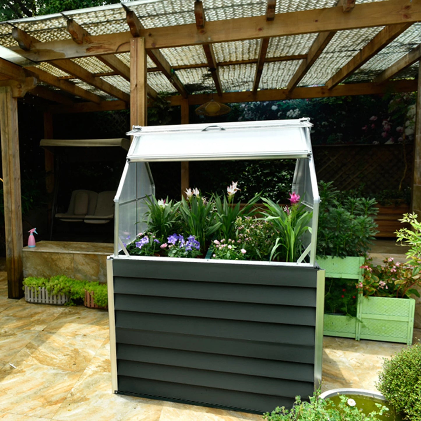 Balcony Ideal For Small Backyards Or Homes Pots Garden Flower Vegetable Seed Planter