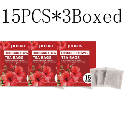 Hibiscus Herbal Refreshing Tea Gentle Care Help Tone and Firm the Body Enhance Body Contours Daily Long-Lasting Care Tea Lazy