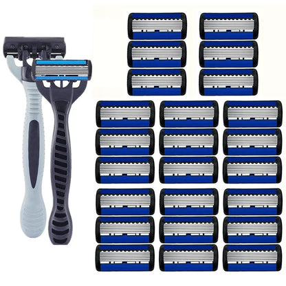Razor Classic 6 Layer Safety Razor for Mens Shaving&Womens Hair Removal Shaving Blades Manual Shaver