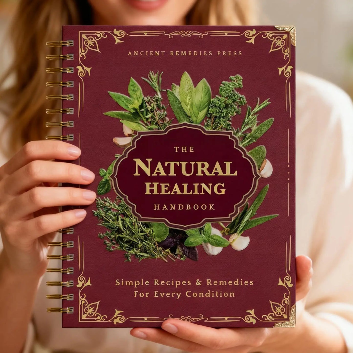 Human Health Guide Book Plant Theme Eating Recipe Spiral Binding Natural Book for Women Men Family Adult Elderly Chef Study