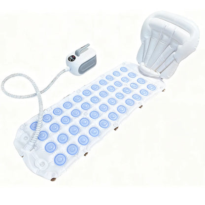 Spa Bubble Bath Massager Portable Bathtub Massage Pad With Anti-Slip Pad And Inflatable Pillow For Family Relaxation Bathroom