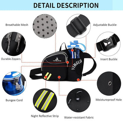 Waist Bag with Water Bottle Holder
