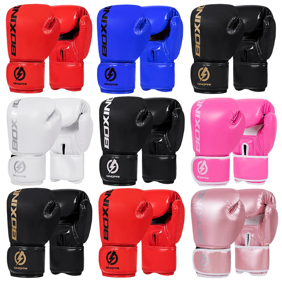 Professional Boxing Gloves 4-12oz, Suitable For Adults Kids, Mma, Boxing, Kickboxing, Partition, Muay Thai, Sanda Training Glove