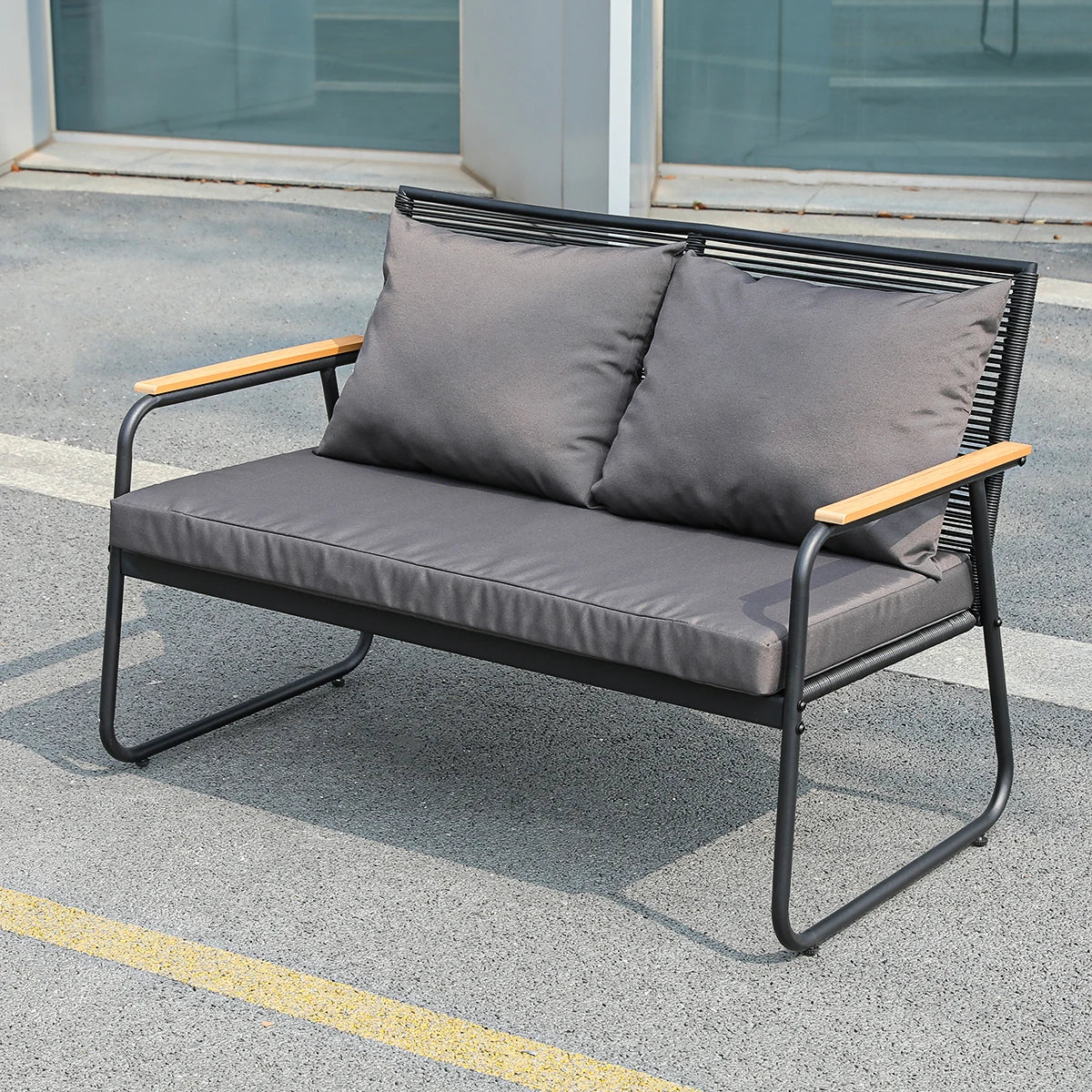 Traditional Outdoor Patio Furniture Set Indoor/Outdoor Balcony Courtyard Garden Sofa Wicker Rattan Material Gazebo Furniture