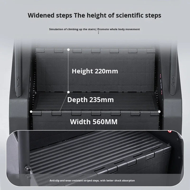 Gym Commercial Stair Climber Aerobic Exercise Machine Home Mountain Climbing Fitness Equipment EM3028D-B 1950x1180x1920mm