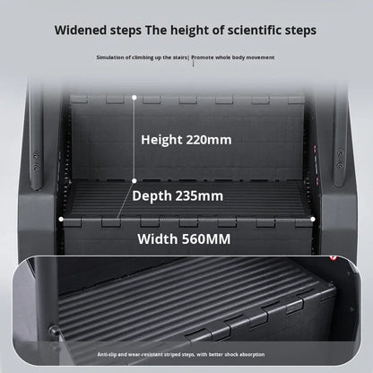 Gym Commercial Stair Climber Aerobic Exercise Machine Home Mountain Climbing Fitness Equipment EM3028D-B 1950x1180x1920mm