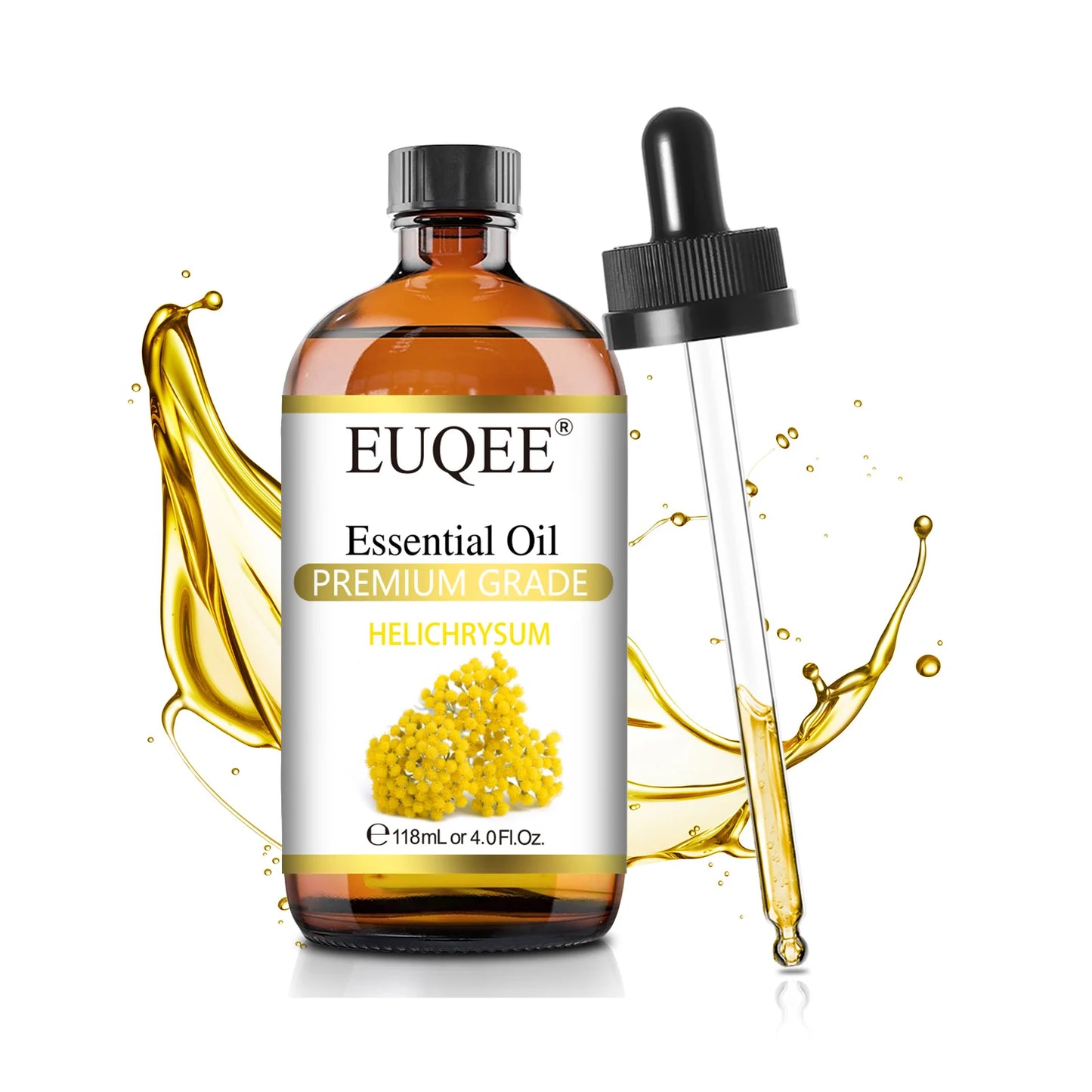 EUQEE 118ml (4 fl. oz) Pure Essential Oil-Sweet Orange Bergamot Cinnamon Lavender Tea tree Premium Aromatherapy Oil for Diffuser
