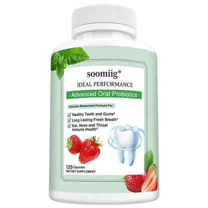 Probiotics for Adults, Best Breath Oral Dental Probiotics for Teeth & Gums, Dry Mouth, Gum Restore, Fresh Breath, Gut Health