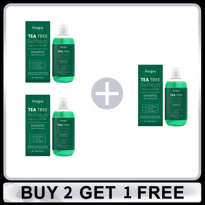 Tea Tree Shampoo Oil Control Cleaning Hair Nourishing Refresh Scalp Strengthen Hair Roots Reduce Dryness Anti Frizz Hair Care