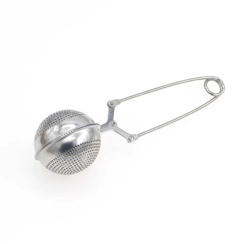 Tea Infuser Stainless Steel Sphere Mesh Tea Strainer Coffee Herb Spice Filter Diffuser Handle Tea Ball Match Tea Bags