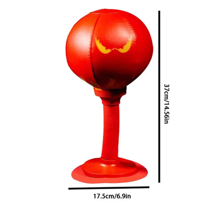 Stress Reliever Punching Bag Toy Boxing Bag With Suction Cup Tabletop Punching Bag with Inflator Fun Punch Rage Bag Table